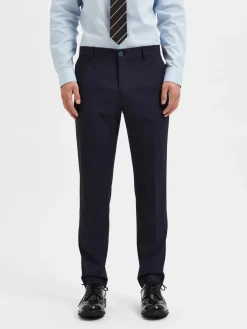 Selected Homme miesten housut Liam TRS Flex NOS, Navy Blazer