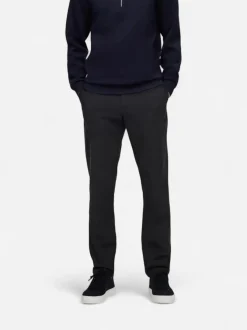 Selected housut, MILES BRUSHED PANTS Tummanharmaa