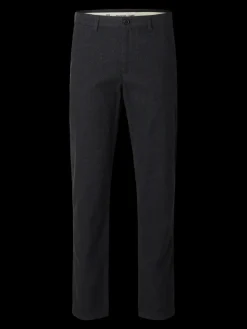 Selected housut, MILES BRUSHED PANTS Tummanharmaa