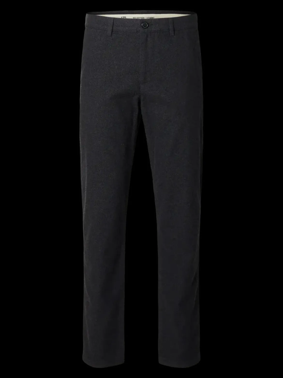Selected housut, MILES BRUSHED PANTS Tummanharmaa
