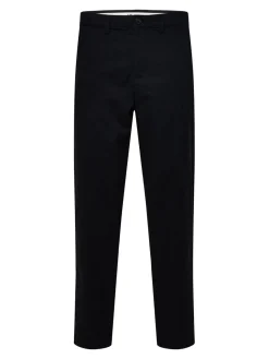 Selected housut, MILES BRUSHED PANTS Tummanharmaa