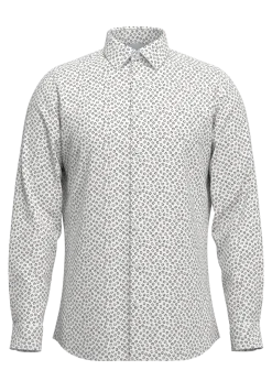 Selected kauluspaita SLHSLIM-Performance Shirt LS AOP, Bright White Multi D