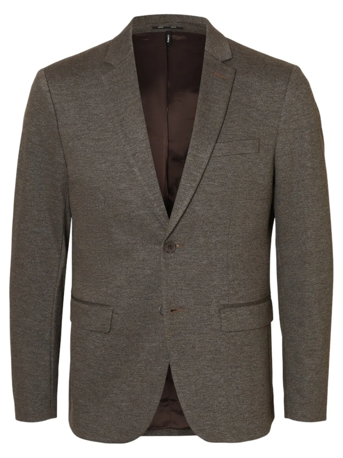 Selected miesten Bleiseri Slim Aitor Jersey Blazer, ruskea