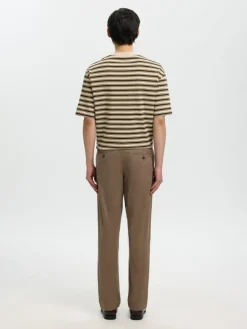 Selected miesten chinot New Miles Flex Chino, Chocolate Chip