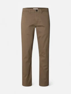 Selected miesten chinot New Miles Flex Chino, Chocolate Chip