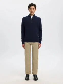 Selected miesten chinot SLM196-Straight New Miles Flex Pant Noos, Greige