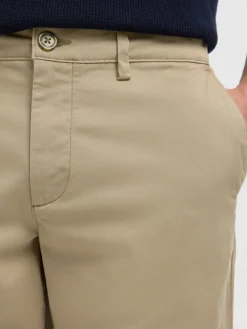 Selected miesten chinot SLM196-Straight New Miles Flex Pant Noos, Greige