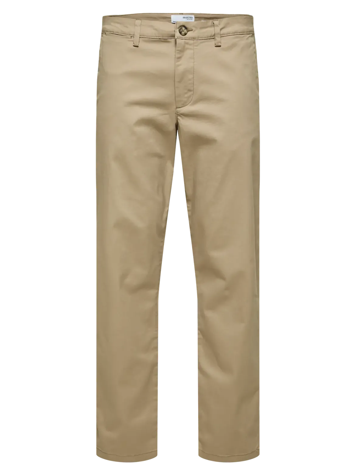 Selected miesten chinot SLM196-Straight New Miles Flex Pant Noos, Greige