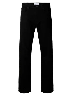 Selected Miesten Farkut, 196-Straight Ben Stay Black 600 Jeans Black Denim