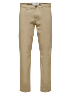 Selected miesten housut New Miles Flex Chino, greige