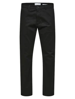 Selected miesten housut New Miles Flex Chino, musta