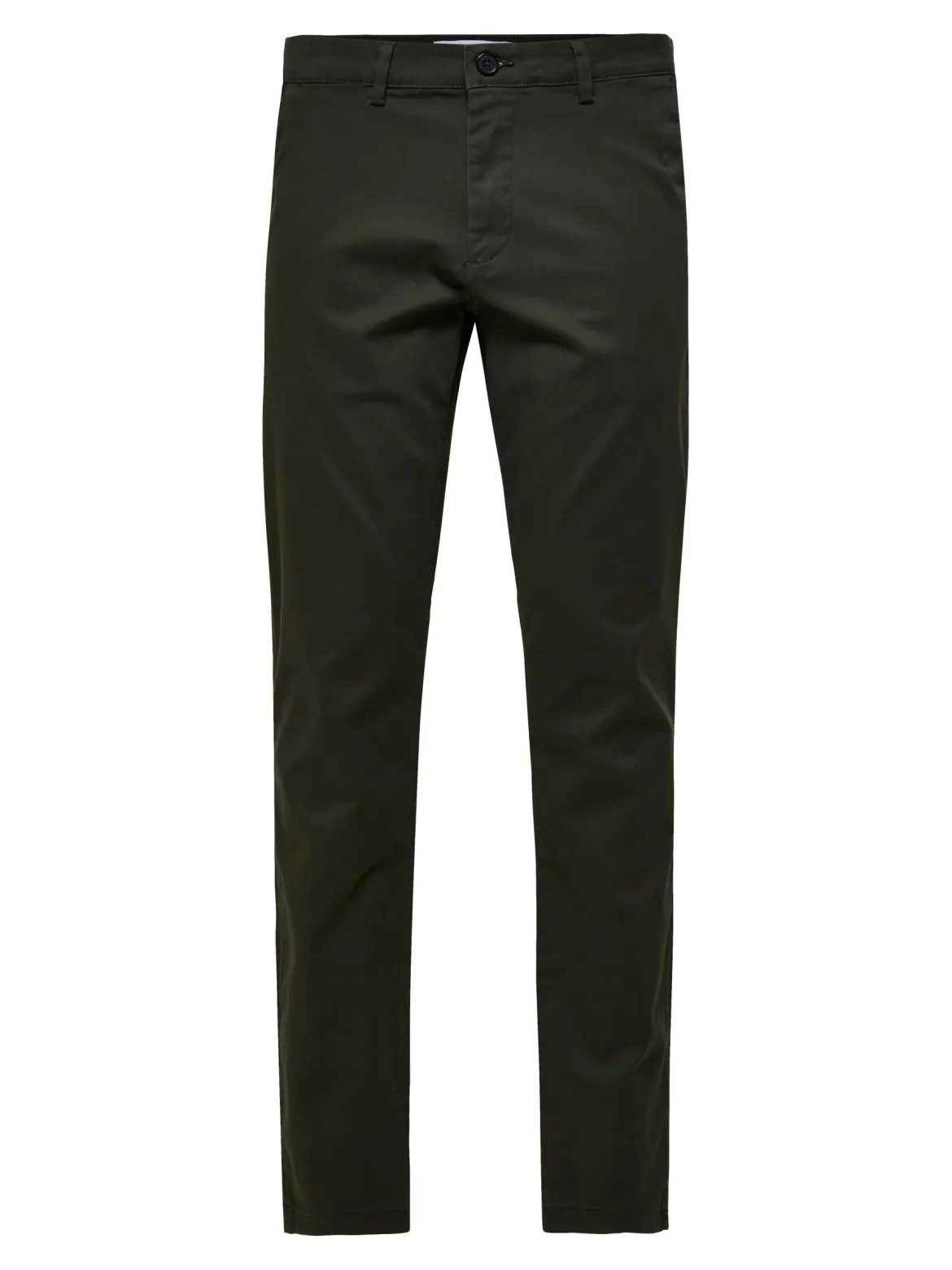 Selected, Miesten Housut, NEW MILES FLEX CHINO NOS Armeijanvihreä