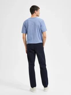 Selected miesten housut New Miles Flex Chino, Dark Sapphire