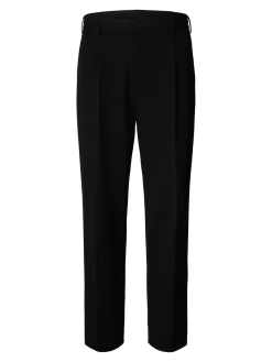 Selected miesten housut, SLH LOOSE FINN FLEX PANTS Black