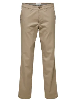 Selected Miesten Housut, Slim Miles Flex NOS Beige