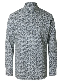 Selected Miesten Kauluspaita, SLIM PERFORMANCE SHIRT Navy