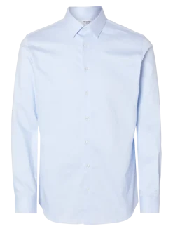 Selected Miesten Kauluspaita, SLIM PERFORMANCE SHIRT NOS Light Blue