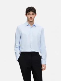 Selected Miesten Kauluspaita, SLIM PERFORMANCE SHIRT NOS Light Blue