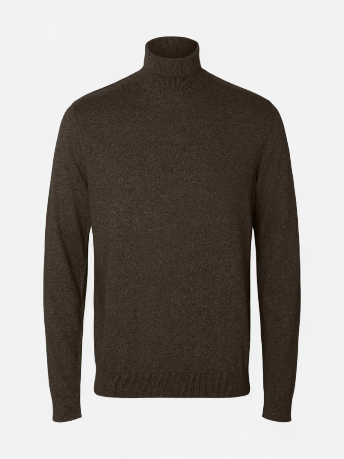 Selected miesten neulepusero Berg Roll Neck, Delicioso Melange