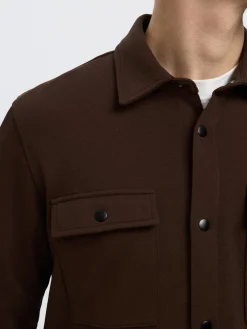 Selected Miesten Paitatakki Jackie Sweat Jacket, Demitasse