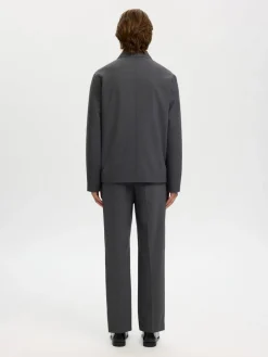 Selected miesten paitatakki SLHRELAX-MAGS HYBRID OVERSHIRT BLAZER EX, Asphalt