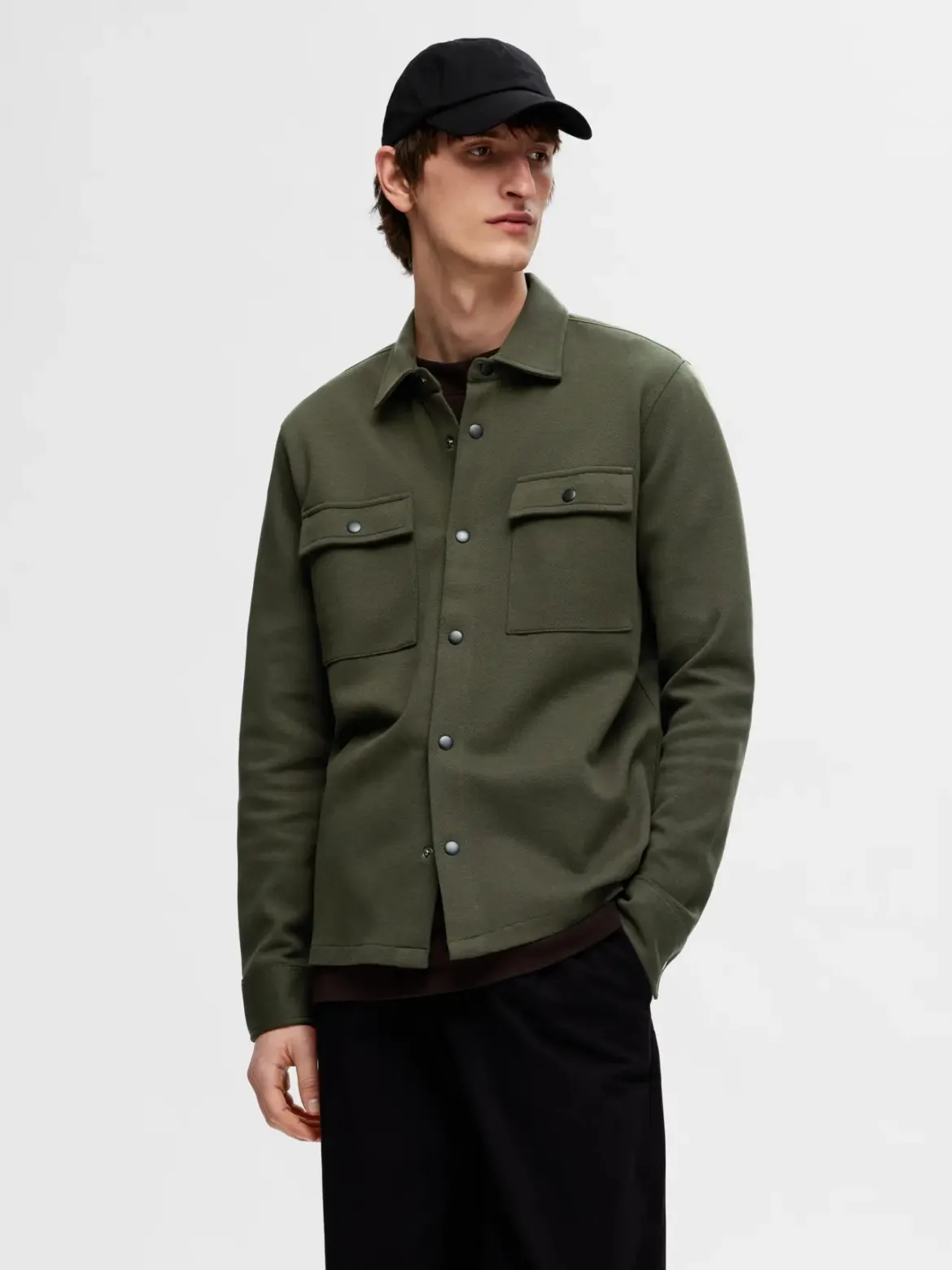 Selected Miesten Paitatakki Jackie Sweat Jacket Forest Night