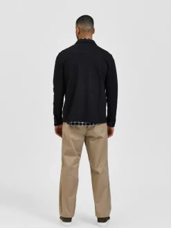 Selected Miesten Paitatakki Jackie Sweat Jacket Black