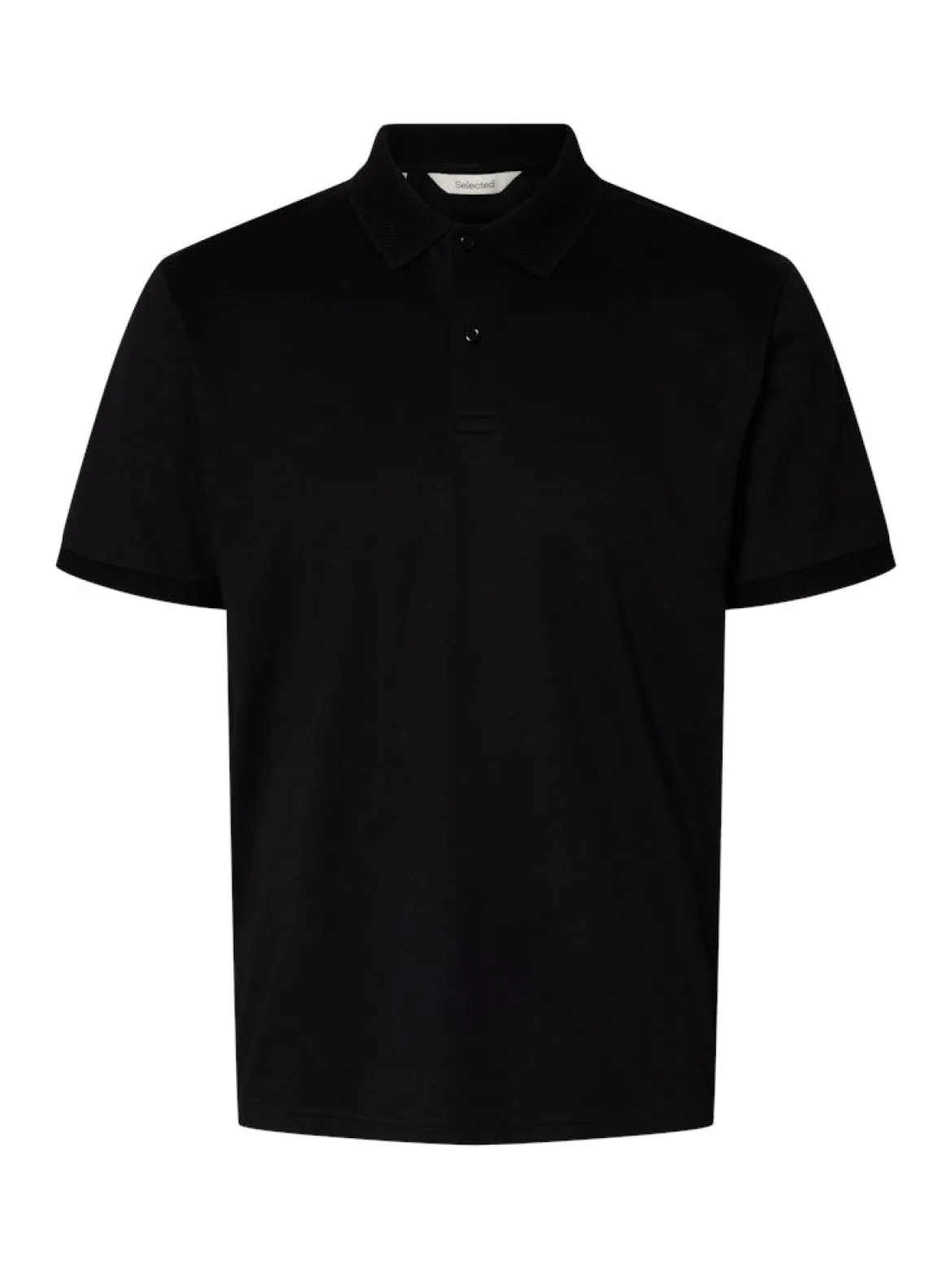 Selected miesten pikeepaita SLHFAVE Button SS Polo, musta
