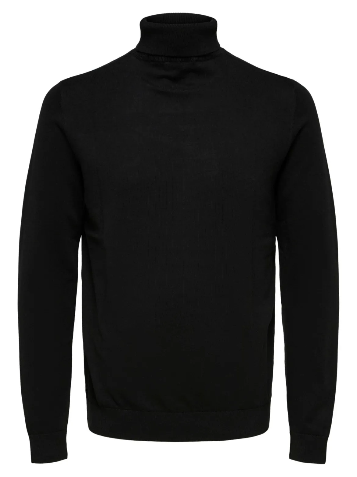 Selected Miesten Pooloneule Berg Roll Neck, Musta