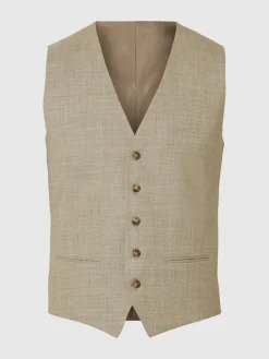 Selected miesten pukuliivi, SLIM OASIS VEST Beige