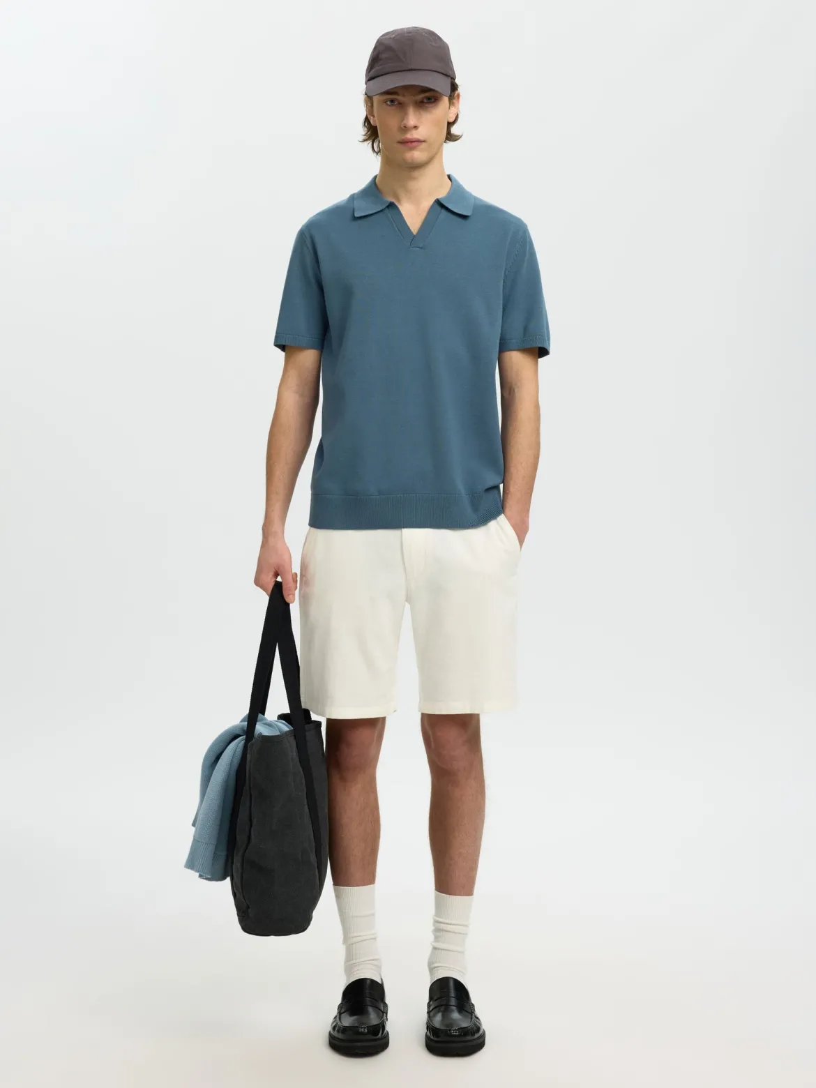 Selected miesten shortsit Brody, Cloud Dancer