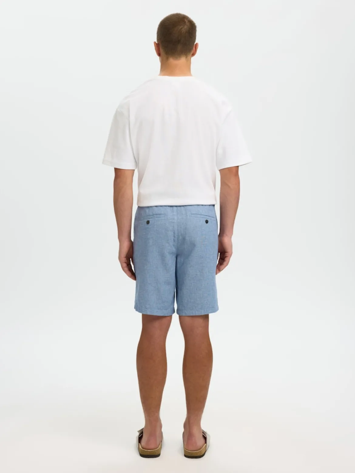 Selected miesten shortsit Brody, Cashmere Blue Mixed W. Tr
