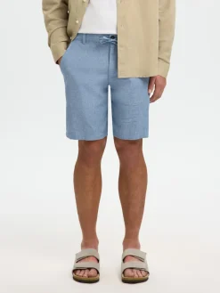 Selected miesten shortsit Brody, Cashmere Blue Mixed W. Tr