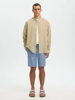 Selected miesten shortsit Brody, Cashmere Blue Mixed W. Tr