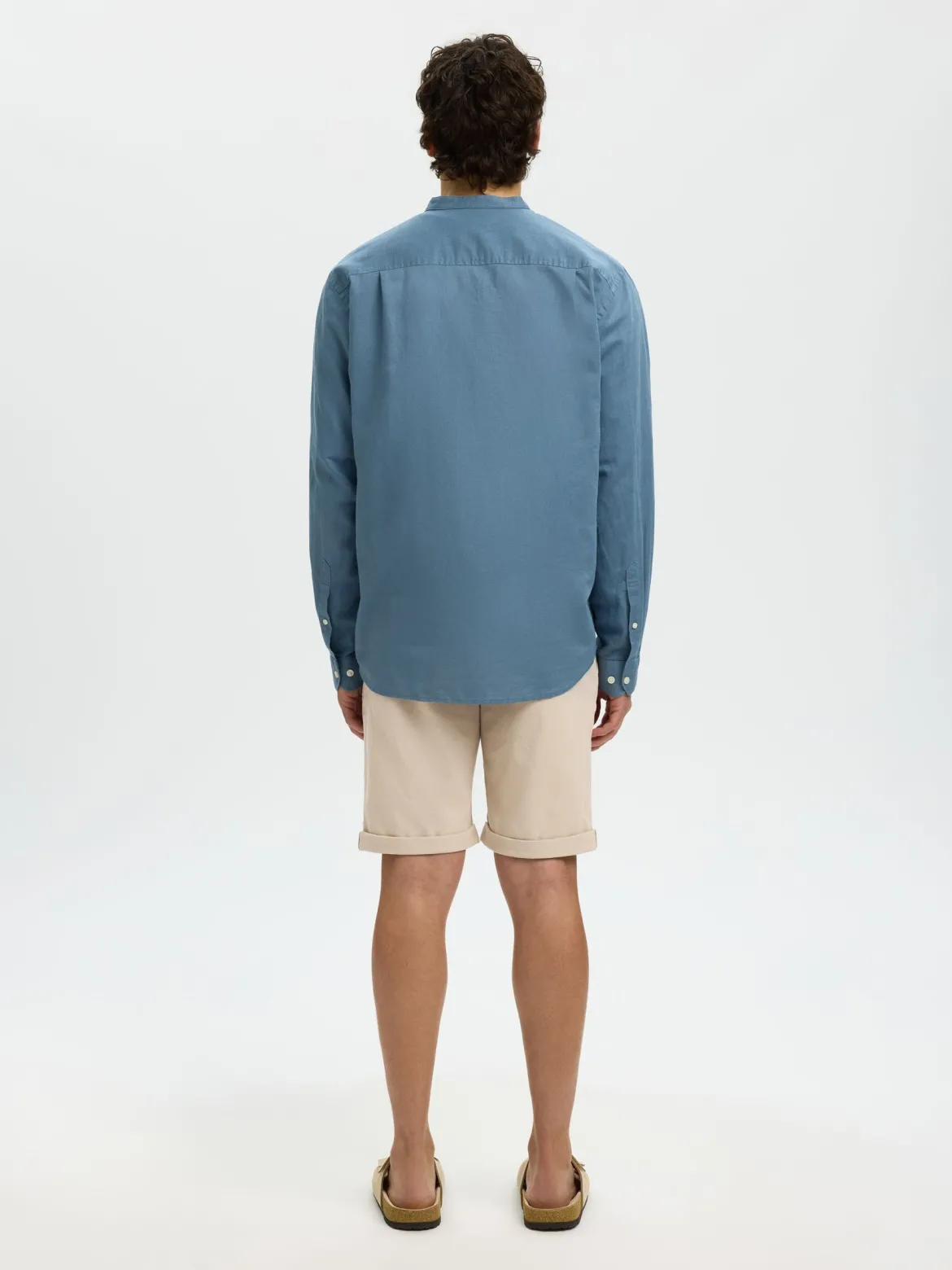 Selected miesten shortsit Luton SlhSlim Flex, Pure Cashmere W. Oatmeal