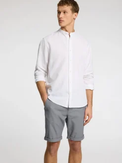 Selected miesten shortsit Luton SlhSlim Flex, Oceana W. Oatmeal