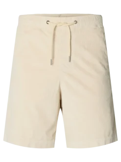 Selected miesten shortsit SLHREGULAR-JACE Corduroy Shorts, Fog