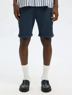 Selected Miesten Shortsit, SLIM LUTON FLEX SHORTS Dark Sapphire W. Bering S