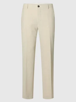 Selected miesten Suorat housut SLHSlim-Oasis Linen, Egret