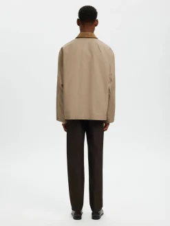 Selected miesten takki SLHKYLE Cotton JKT, Weathered Teak