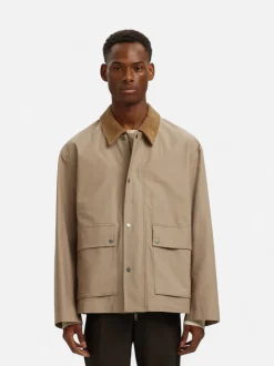 Selected miesten takki SLHKYLE Cotton JKT, Weathered Teak