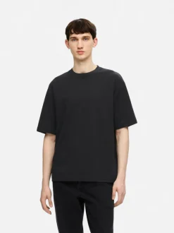 Selected miesten t-paita, LOOSE OSCAR SS O-NECK Black