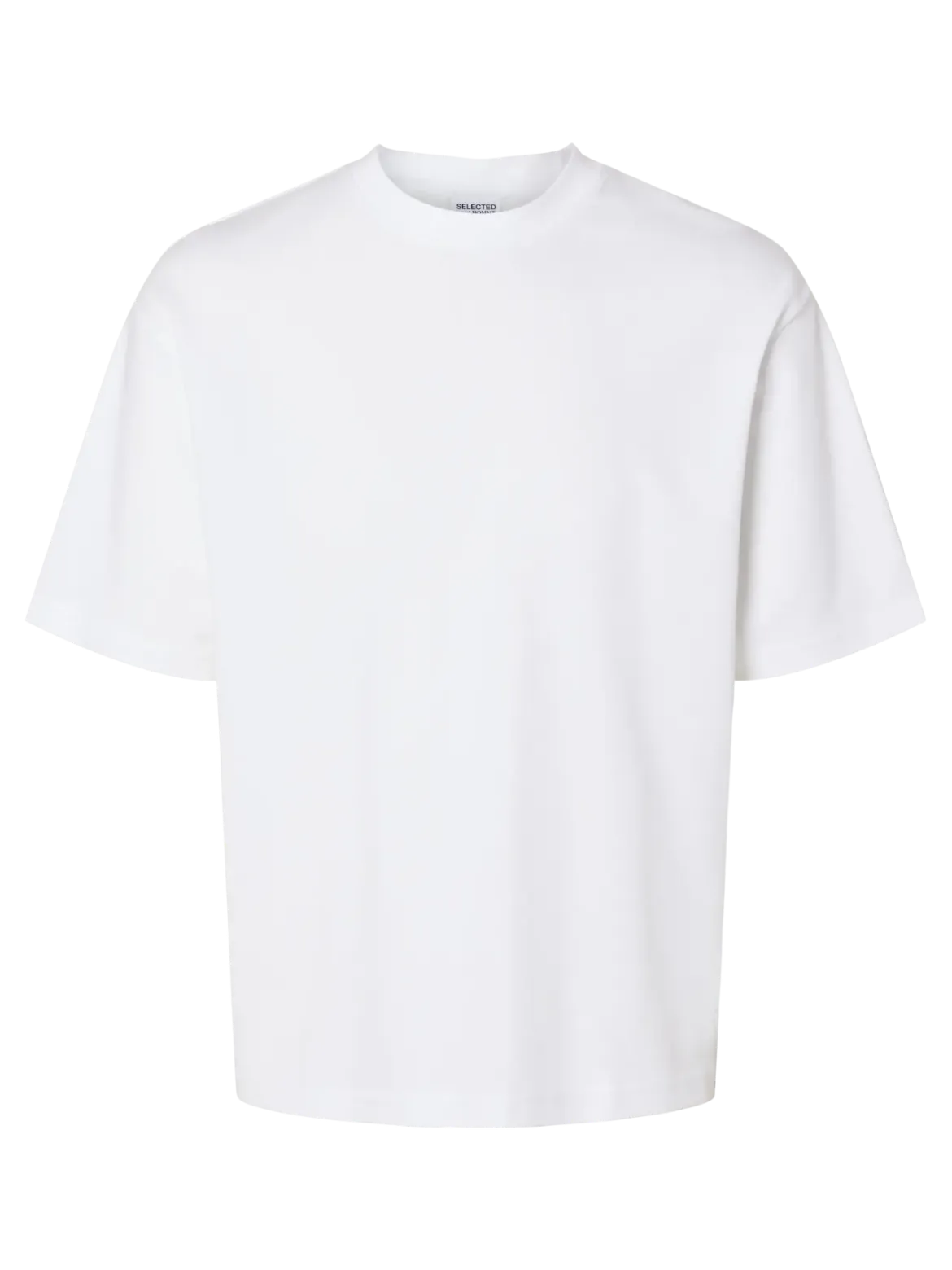 Selected miesten t-paita, LOOSE OSCAR SS O-NECK Bright White