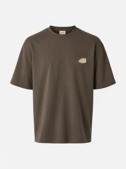 Selected miesten T-paita Loose Oscar Print, Delicioso