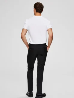 Selected Miesten T-paita, Pima Ss O-neck Valkoinen