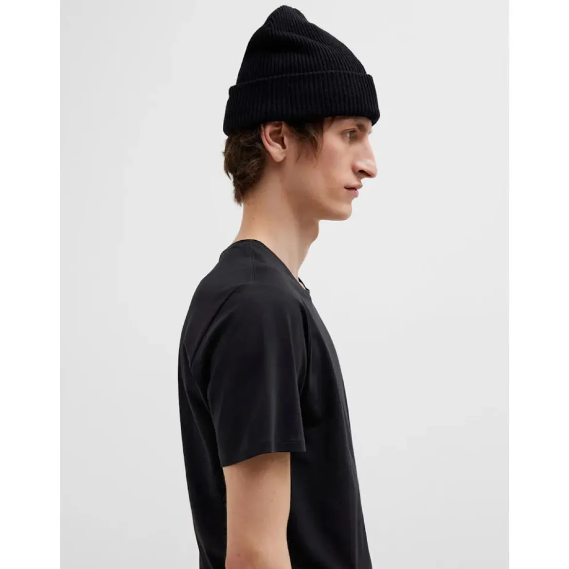 Selected miesten t-paita, ROLAND SS O-NECK Black