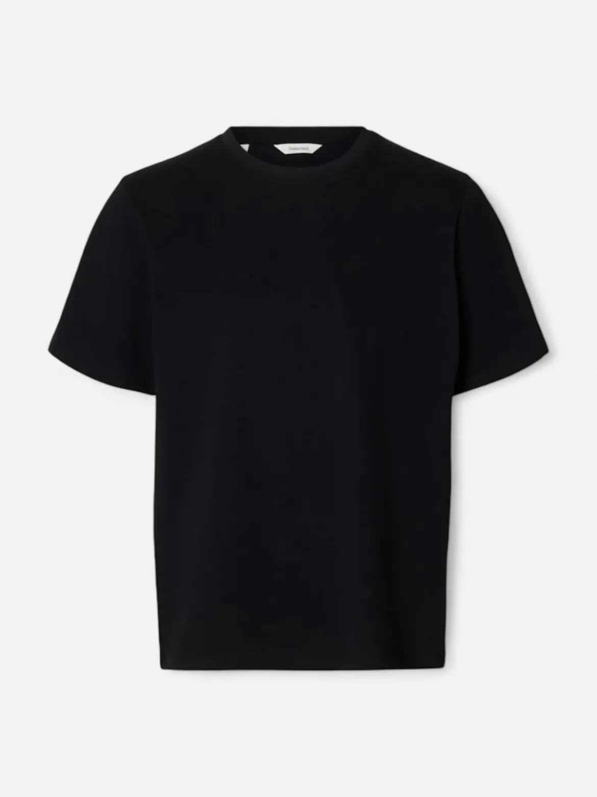 Selected miesten t-paita SLHATLAS SS O-Neck Tee, musta