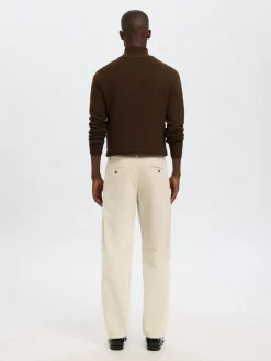 Selected miesten vakosamettihousut K STRAIGHT MILES CORD PANT NOS, Moonstruck