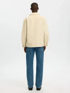 Selected paitatakki SLHRLXRAY Undyed Overshirt, Raw Cotton Undyed