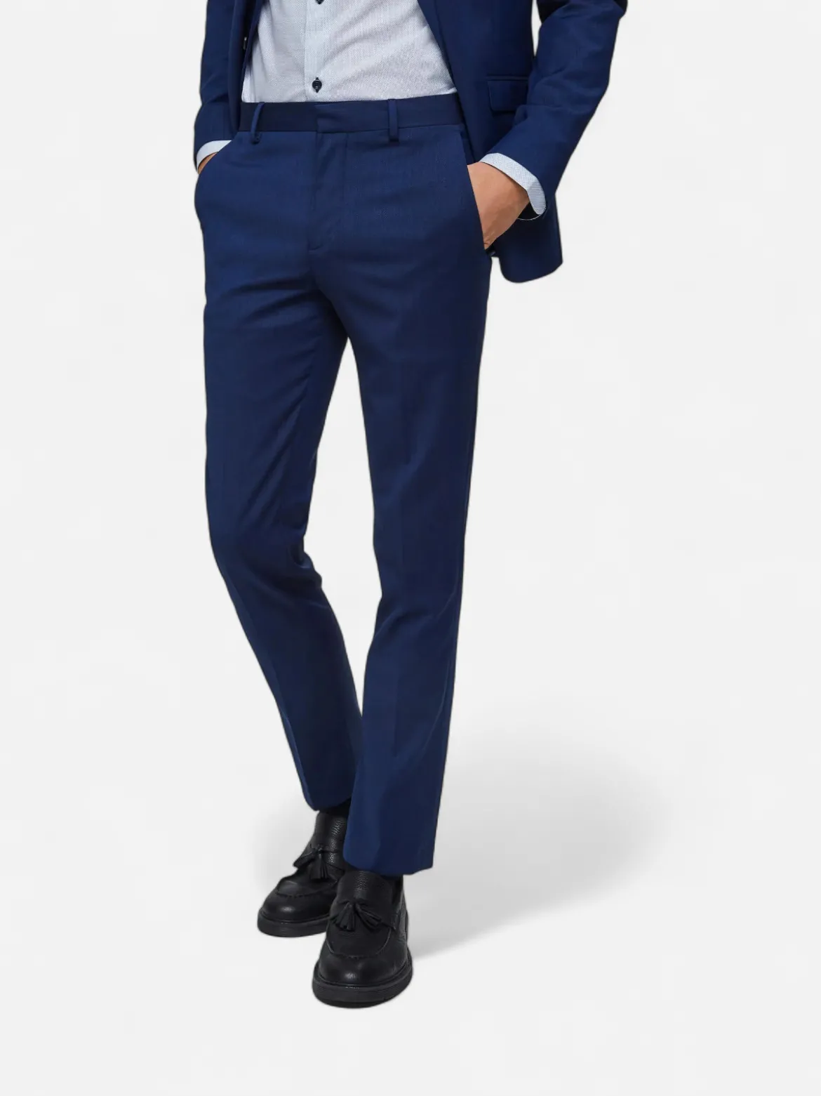 Selected puvunhousut, BILL BLUE SUIT TROUSER Indigo